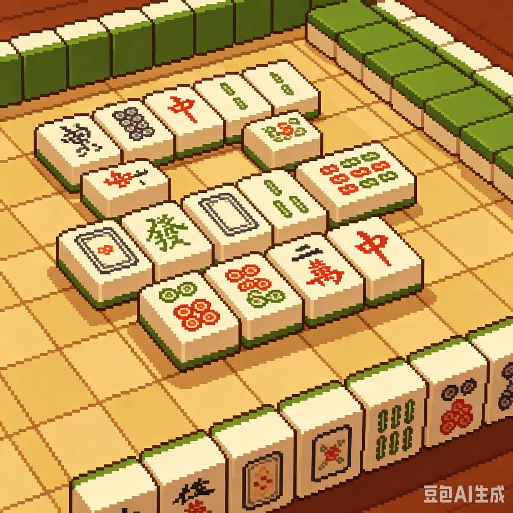 displayable mahjong set