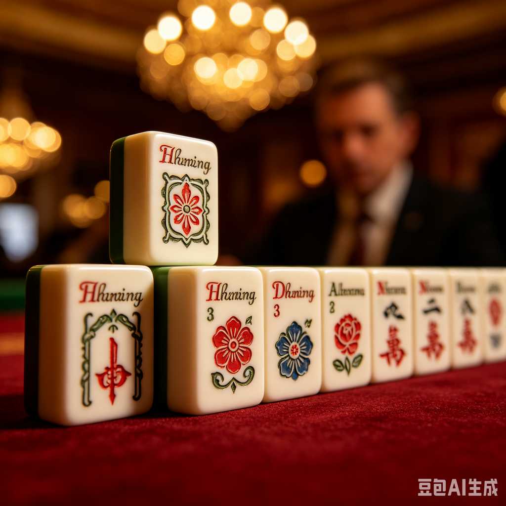 decorative text mahjong set